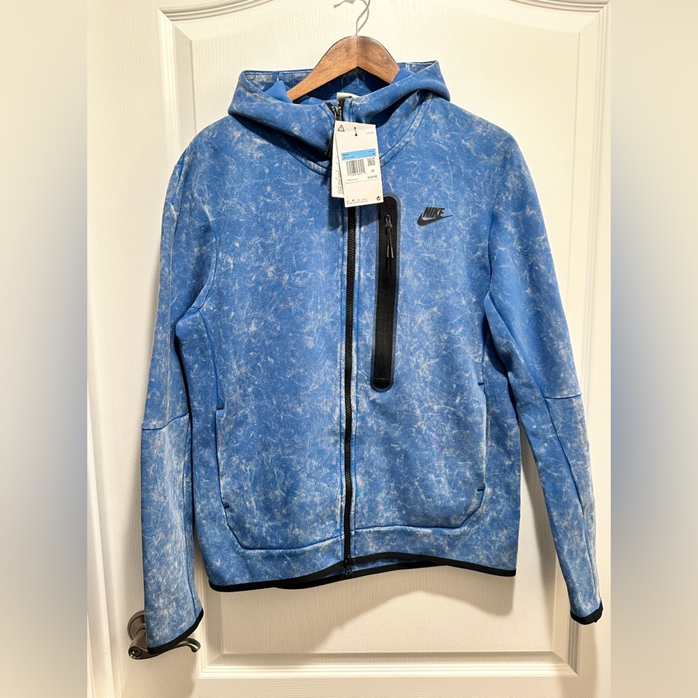 Nike Sportswear Tech Fleece Windrunner Hoodie Jacket Marina Blue, Size Medium